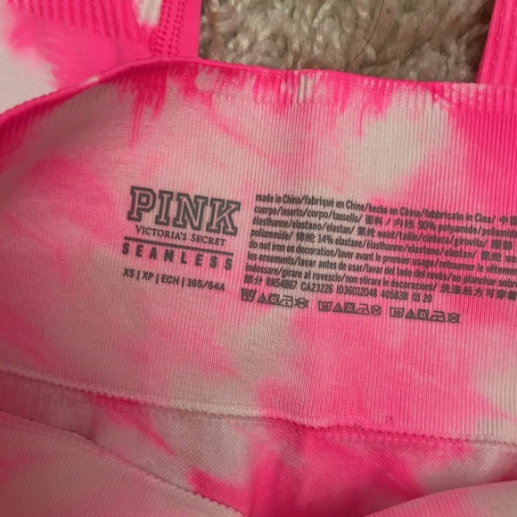 Pink seamless leggings - Picture 2 of 2